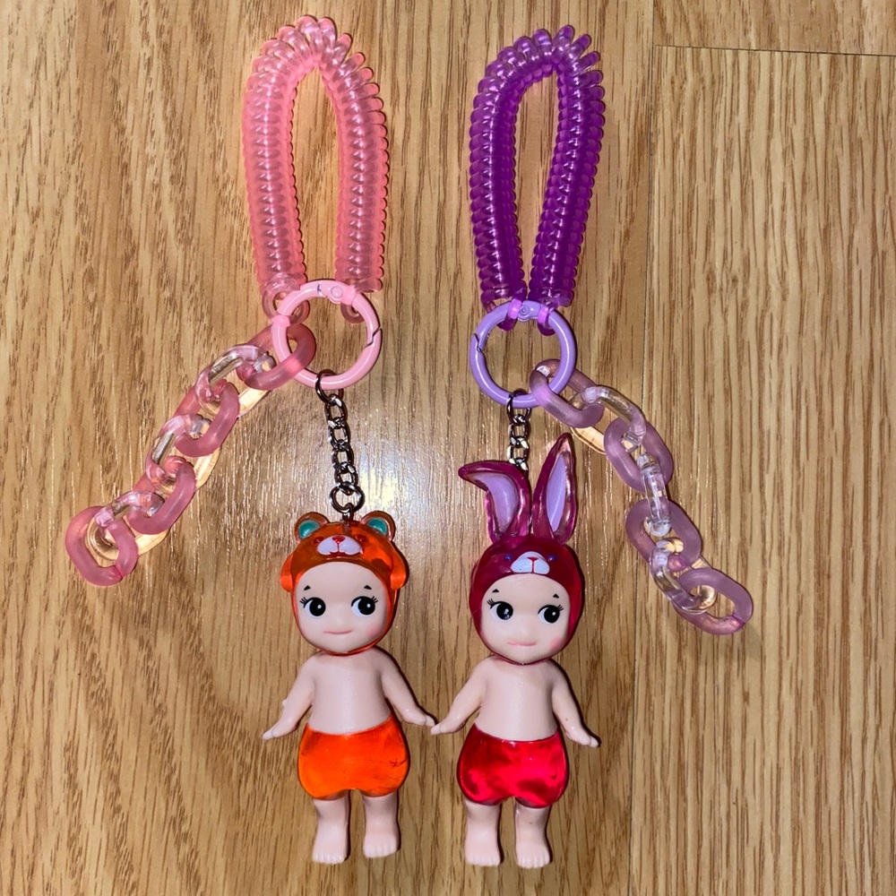 Sonny Angel Remakes/Replicas, Candy Store Series, Peach Bear and Grape Bunny Set